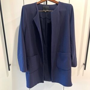 sz L long dress coat, car coat